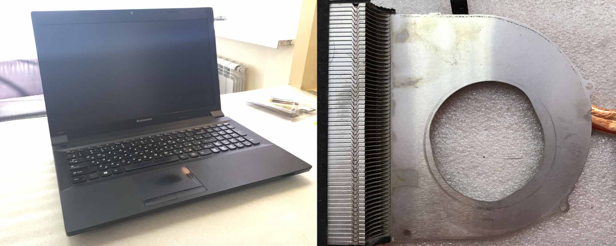 Ремонт вентилятора ноутбука Lenovo B590